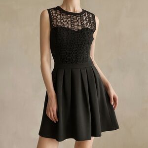 Pink Martini Black Lace Dress Size Medium